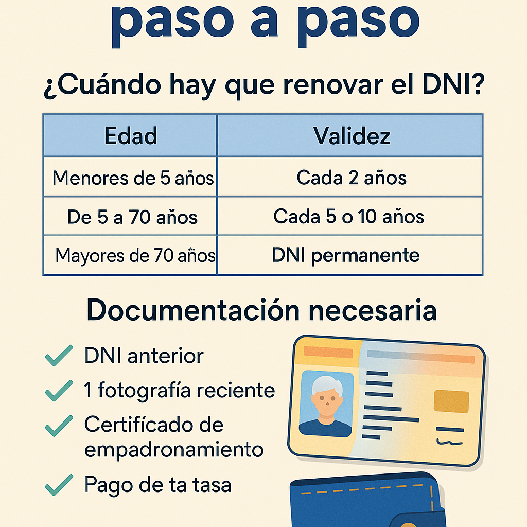 Cuando renovar dni paso a paso